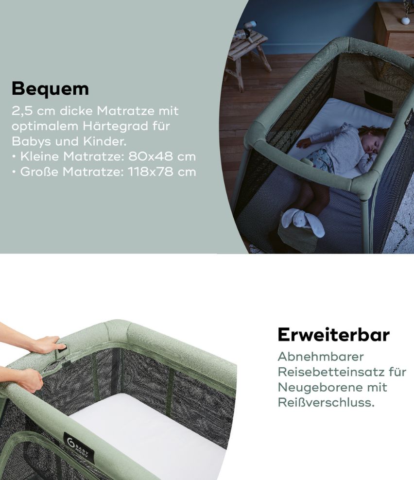 Łóżeczko turystyczne 3 w 1 Moov & Comfy